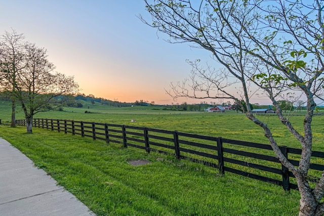 4824 Leipers Creek Rd, Williamsport, TN 38487 - yard at dusk with a view of rural / pastoral area