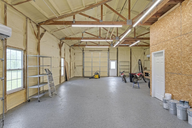 4824 Leipers Creek Rd, Williamsport, TN 38487 - garage featuring a wall mounted AC