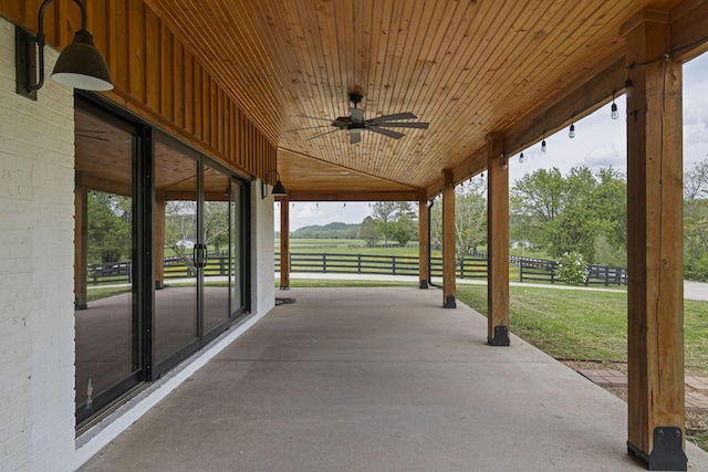 4824 Leipers Creek Rd, Williamsport, TN 38487 - view of patio / terrace featuring a ceiling fan