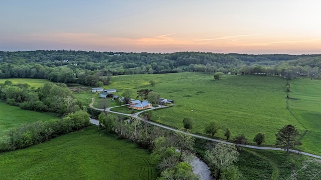 4824 Leipers Creek Rd, Williamsport, TN 38487 - aerial view of property and surrounding area featuring rural landscape