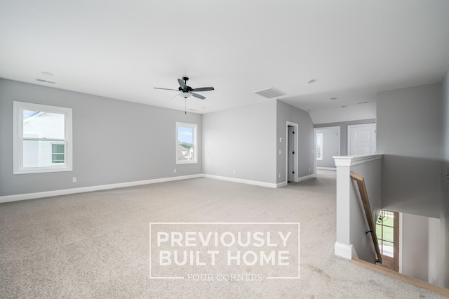 5517 Sinclair St, Murfreesboro, TN 37127 - carpeted empty room featuring baseboards and ceiling fan