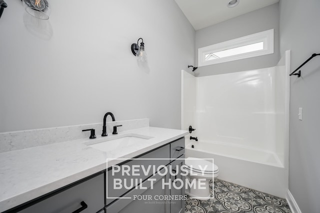 5517 Sinclair St, Murfreesboro, TN 37127 - full bathroom featuring vanity, shower / washtub combination, and tile patterned flooring