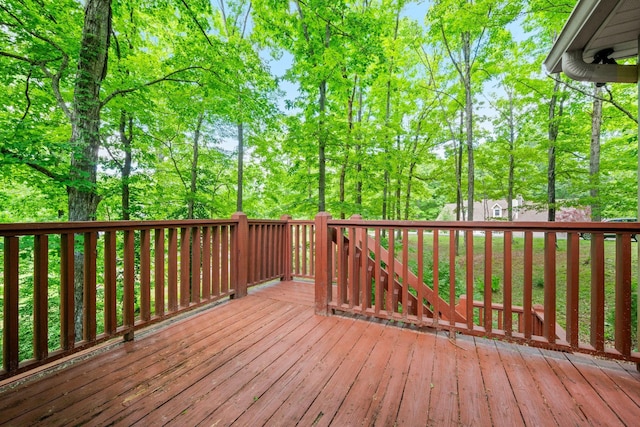 1015 Cross Country Dr, Kingston Springs, TN 37082 - view of wooden deck