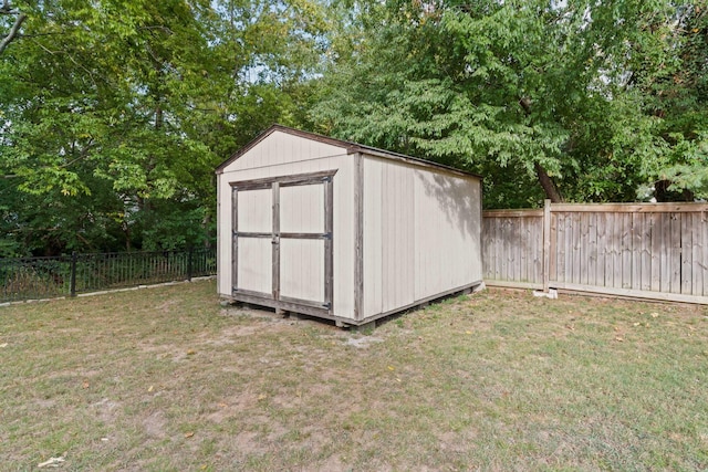 208 Meadowgreen Dr, Franklin, TN 37069 - view of shed with view of wooded area