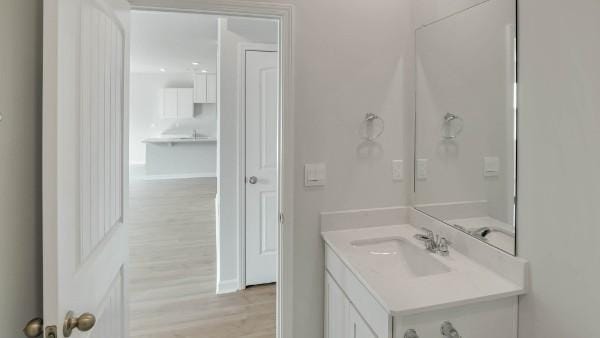 4017 Roane Dr, White House, TN 37188 - bathroom featuring wood finished floors and vanity