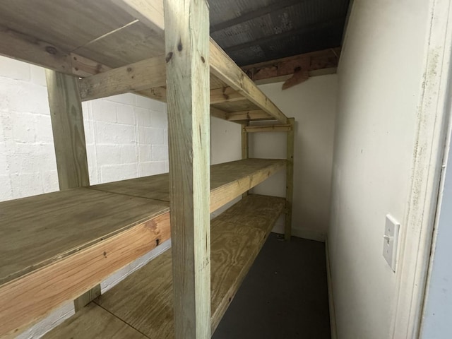 view of storage