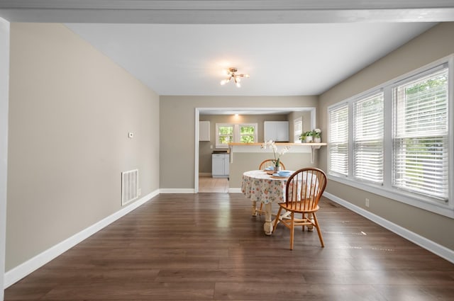 407 High St, Dickson, TN 37055 - dining area with baseboards and wood finished floors