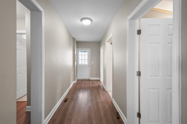 407 High St, Dickson, TN 37055 - hall with wood finished floors and baseboards