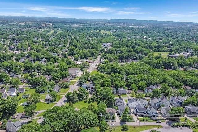aerial view of residential area