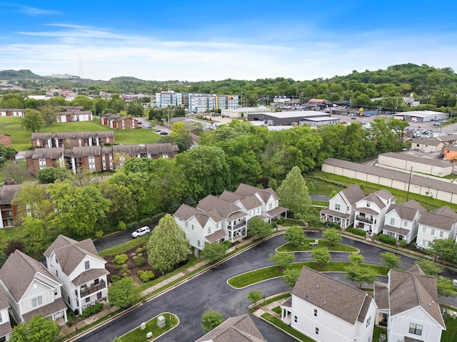 aerial view of residential area