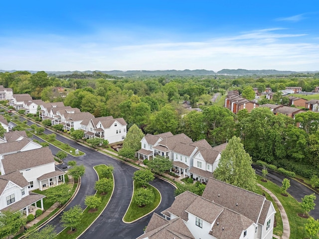 aerial view of residential area