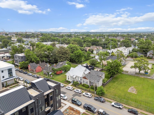 aerial view of residential area