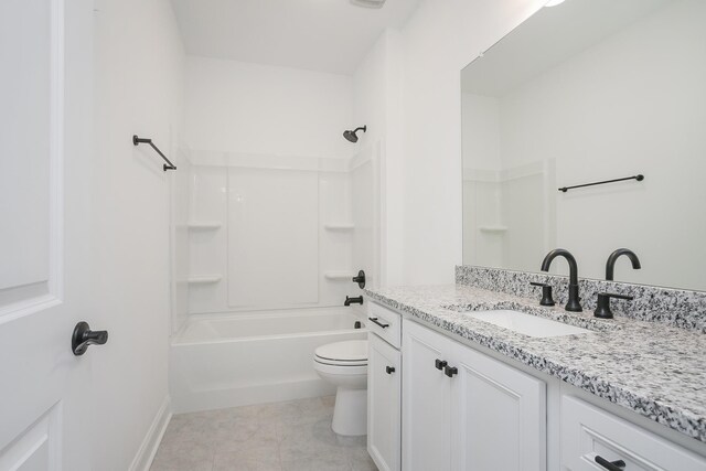 928 Tynan Way, Nolensville, TN 37135 - full bathroom with toilet, vanity, shower / bathtub combination, and baseboards