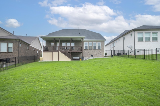 928 Tynan Way, Nolensville, TN 37135 - rear view of house featuring brick siding, stairs, and a wooden deck