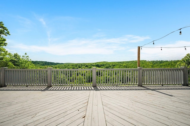 1709 Wildlife Trl, Kingston Springs, TN 37082 - wooden deck with a wooded view