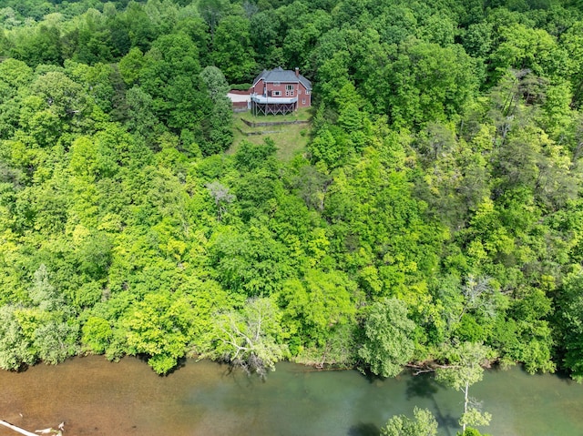 1709 Wildlife Trl, Kingston Springs, TN 37082 - view from above of property with a large body of water and a forest