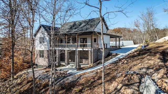 463 Waterfront Way, Ten Mile, TN 37880 - rear view of house featuring covered porch