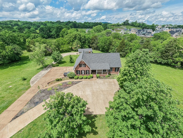 aerial view of property and surrounding area