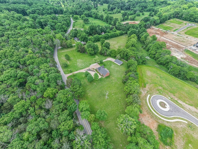 aerial view of property and surrounding area