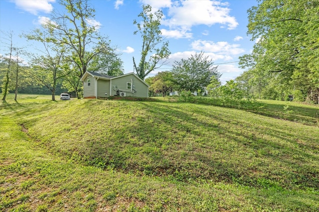 view of grassy yard