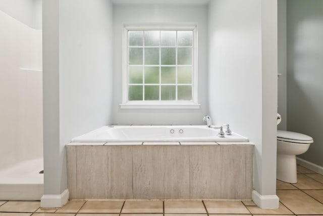 2907 York Rd, Pleasant View, TN 37146 - full bath featuring toilet, tile patterned flooring, a bath, and a shower stall