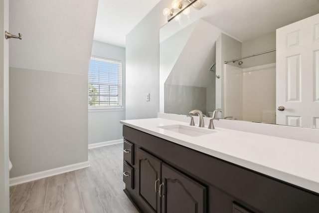 2907 York Rd, Pleasant View, TN 37146 - full bath with vanity, baseboards, toilet, and a shower