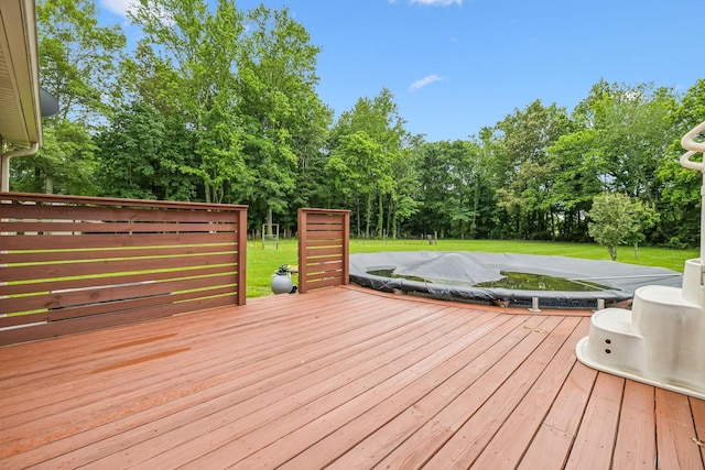 2907 York Rd, Pleasant View, TN 37146 - wooden terrace with a yard and view of scattered trees