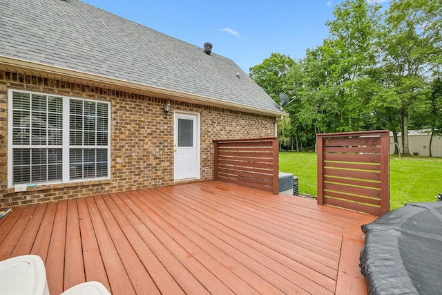 2907 York Rd, Pleasant View, TN 37146 - wooden terrace with a yard