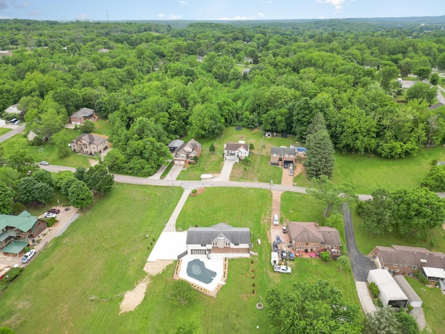 95 Short Dr, Mount Juliet, TN 37122 - aerial view of property and surrounding area featuring a heavily wooded area and nearby suburban area