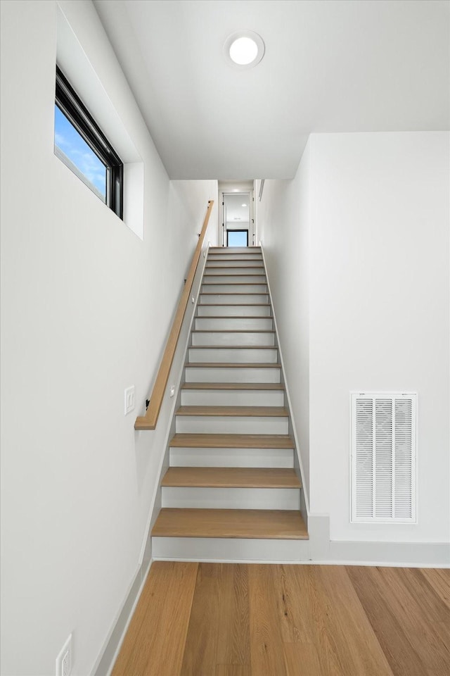 2010B 9th Ave N, Nashville, TN 37208 - stairs with wood finished floors and baseboards