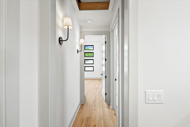 2010B 9th Ave N, Nashville, TN 37208 - hallway with light wood-type flooring and baseboards