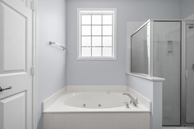 1113 Chickadee Cir, Hermitage, TN 37076 - bathroom featuring a shower stall and a jetted tub
