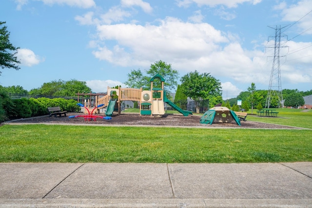 1113 Chickadee Cir, Hermitage, TN 37076 - community play area featuring a lawn
