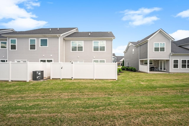 1626 Calcutta Dr, Murfreesboro, TN 37128 - rear view of house with central AC unit and a patio