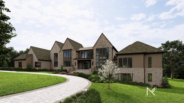 0 Columbia Pike, Franklin, TN 37064 - view of front of home featuring a front lawn, stone siding, and brick siding