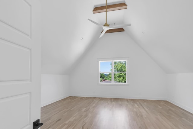 6401 Thunderbird Dr, Nashville, TN 37209 - bonus room with light wood-type flooring, ceiling fan, and baseboards