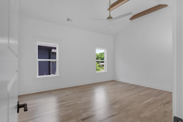 6401 Thunderbird Dr, Nashville, TN 37209 - unfurnished room with wood finished floors, a ceiling fan, and baseboards