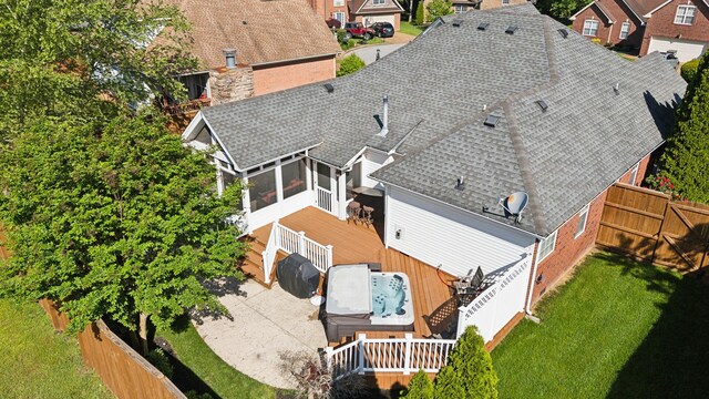 aerial view of property and surrounding area