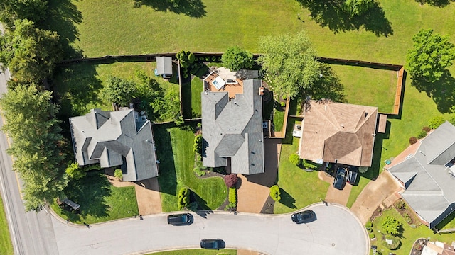 aerial perspective of suburban area