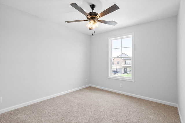 272 Kildeer Dr, Clarksville, TN 37040 - carpeted spare room with baseboards and ceiling fan
