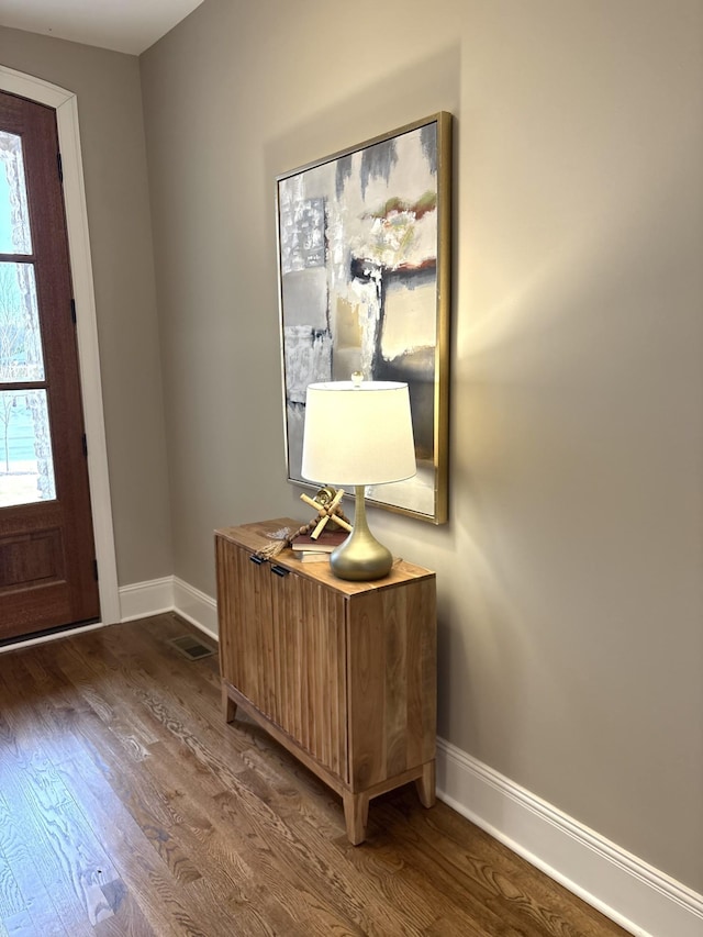 1611 Martha Washington Way, Murfreesboro, TN 37130 - entrance foyer with baseboards and dark wood finished floors