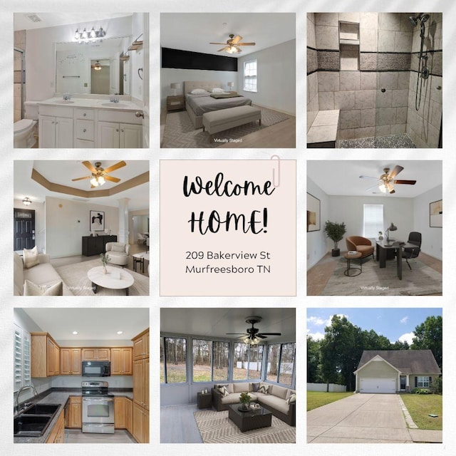 209 Bakerview St, Murfreesboro, TN 37129 - view of a document with a collage of images