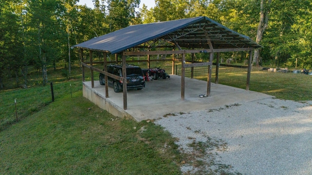 960 Knob Creek Rd, Lawrenceburg, TN 38464 - view of parking with gravel driveway and a carport