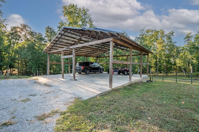 960 Knob Creek Rd, Lawrenceburg, TN 38464 - view of parking with a carport and gravel driveway