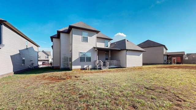 1408 Kingbird Dr, Clarksville, TN 37040 - back of house with a lawn