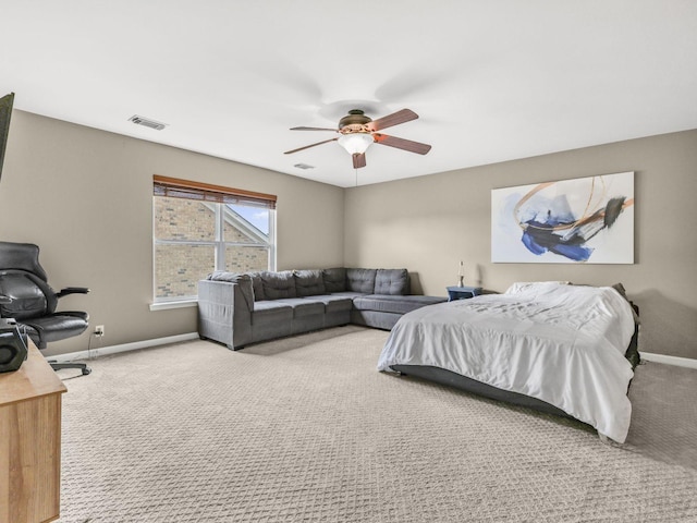 2050 Morrison Ave, Spring Hill, TN 37174 - bedroom featuring carpet, baseboards, and ceiling fan