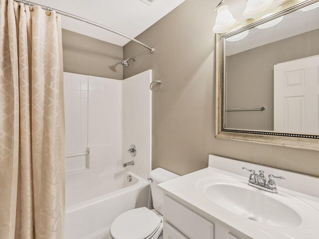 2050 Morrison Ave, Spring Hill, TN 37174 - full bathroom featuring shower / bath combo, toilet, and vanity
