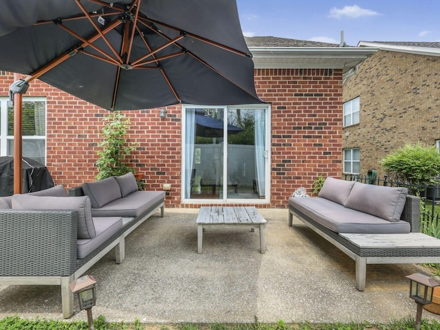 2050 Morrison Ave, Spring Hill, TN 37174 - view of patio / terrace with an outdoor living space