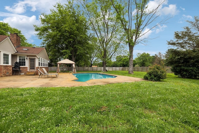 2506 Morgan Rd, Murfreesboro, TN 37129 - view of swimming pool with a patio area, a gazebo, and entry steps