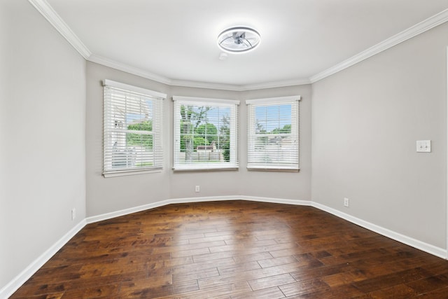 2506 Morgan Rd, Murfreesboro, TN 37129 - empty room with ornamental molding, dark wood-style floors, and baseboards